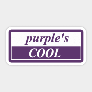 purples cool Sticker